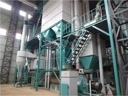 ISO9001 2-5T/H Corn Cattle Feed Machine Duck Chicken Feed Production Line